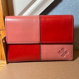 NWT Patricia Nash Woodstock Color Block Leather Wallet